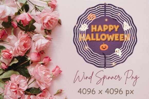 Bringing Halloween to Life: A Guide to Using Happy Halloween Wind Spinner PNG Designs for DIY Decor