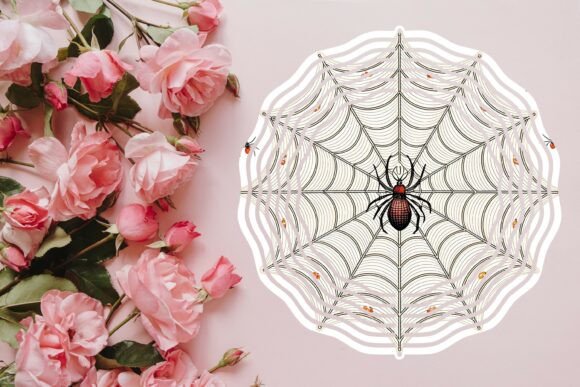 Creepy Spider Web Wind Spinner PNG: Design Guide