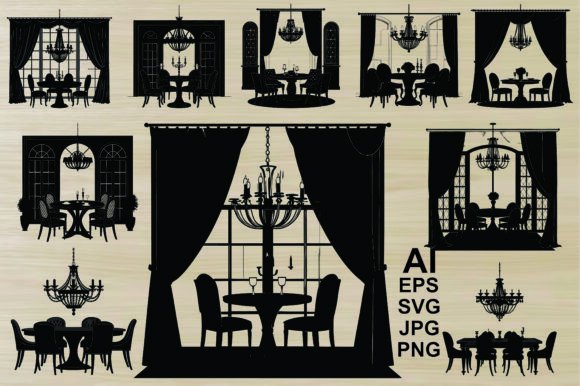 Dining Set Silhouette Bundle Guide
