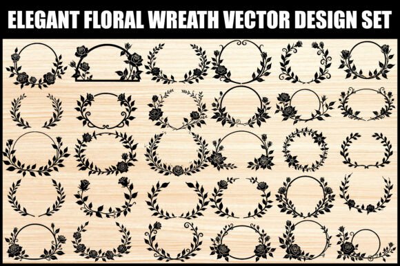 Elegant Floral Wreath Vector Set Guide