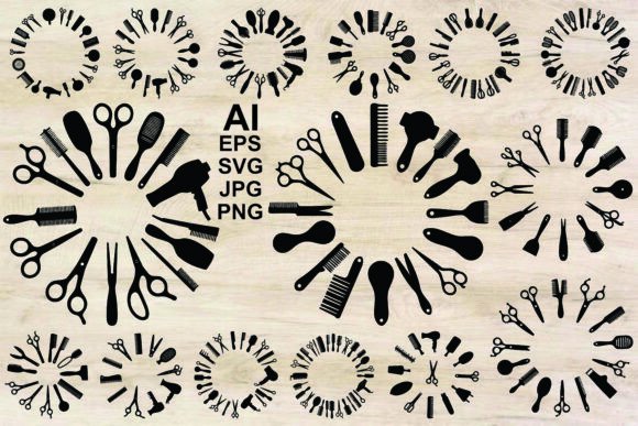 Integrating Beauty Salon Equipment Silhouettes into Professional Design Workflows