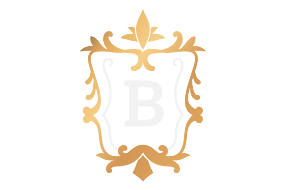 Integrating Monogram. Trendy Vintage Royal Ornament into Professional Branding Workflows
