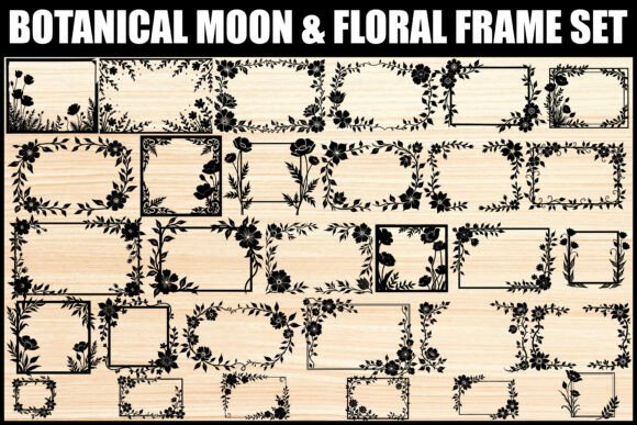 Mastering the Art of Digital Design with Floral Botanical Frame Clipart Sets