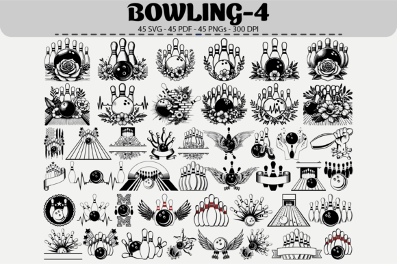 Maximizing Value with the Bowling Clipart Set – 45 Designs for Creative Projects