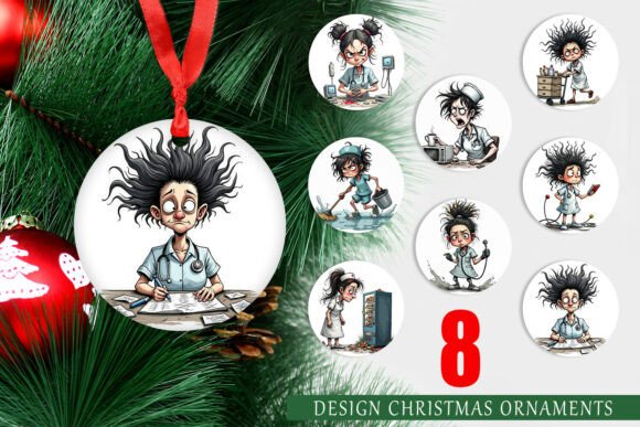 Ornament Chaotic Nurse: Elevating Holiday Decor with Professional-Grade Printable Designs