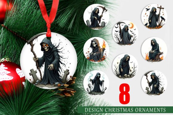 Ornament Grumpy Grim Reaper: A Unique Twist on Holiday Decor