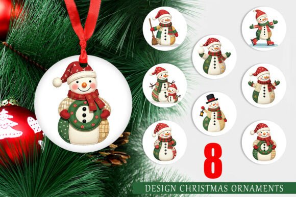 Ornament Patchwork Snowman Design Guide
