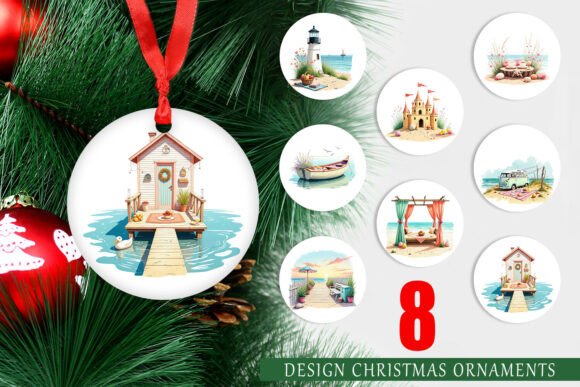 Ornament Whimsical Coastal Escape: Bringing the Beach to Your Holiday Tree