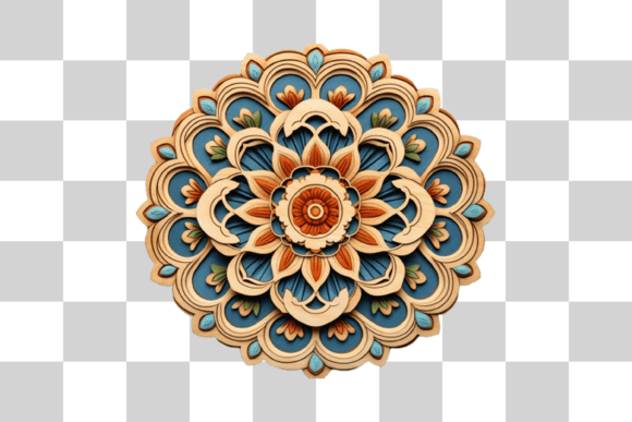 Round Ornament with PNG Background