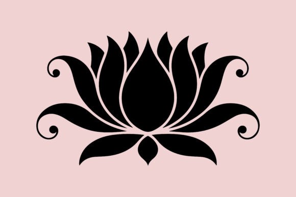 Silhouette of Lotus: Elevating Design with Minimalist Elegance