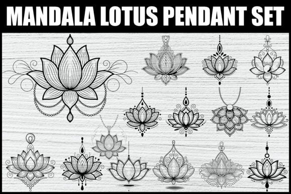 Strategic Design Integration: Leveraging the Mandala Lotus Pendant Vector Pack for Brand Cohesion