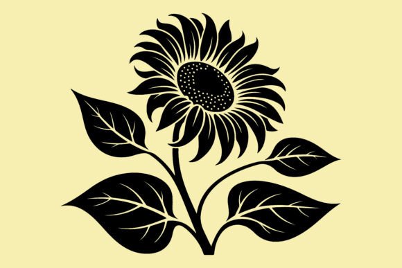 Sunflower Outline Design: A Guide to Black Silhouettes and Vector Art