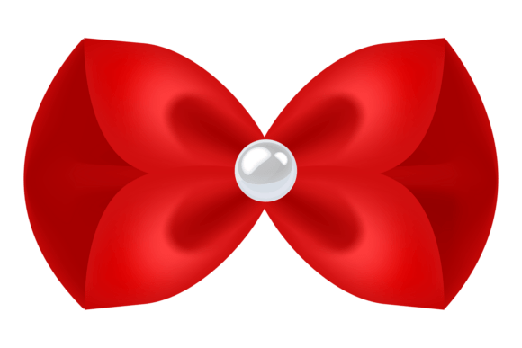 The Art of Presentation: Elevating Design with Red Silk Ribbon Bow-tie with Pearl Deco