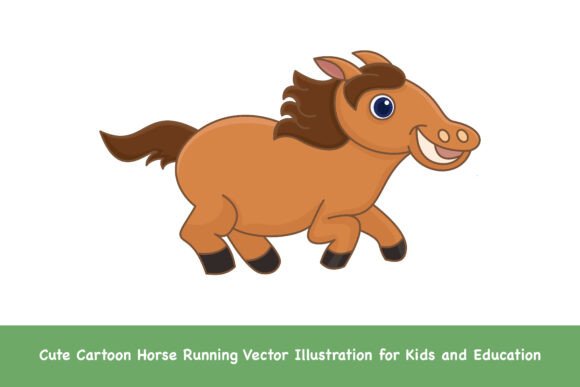 The Power of Playful Design: Using Cute Cartoon Horse Running Vectors in Education and Creativity