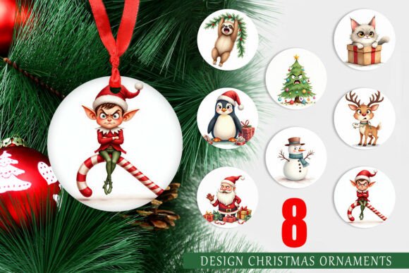 Transform Your Holiday Decor with the Ornament Glaring Christmas Crew Printable Set