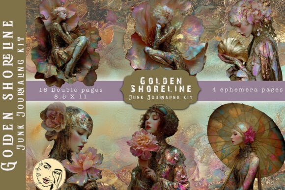 Unlocking Creative Elegance: A Guide to the Golden Shoreline Junk Journaling Kit