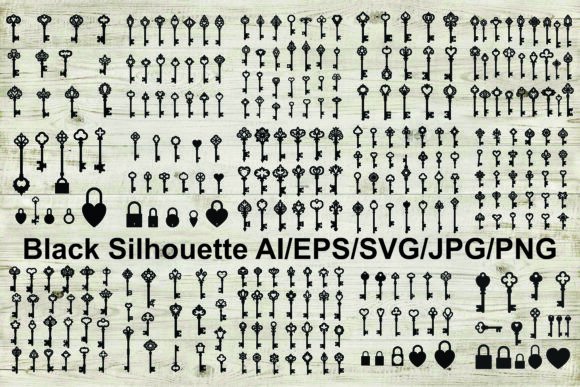 Unlocking Design Potential: The Art and Utility of Vintage Key Silhouettes